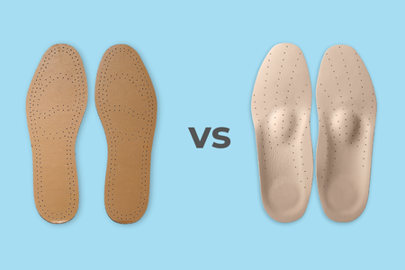 Porovnanie ortopedických a bežných vložiek do topánok